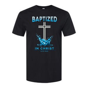 2023 Christian Baptism Baptized In Christ Keepsake Softstyle® CVC T-Shirt