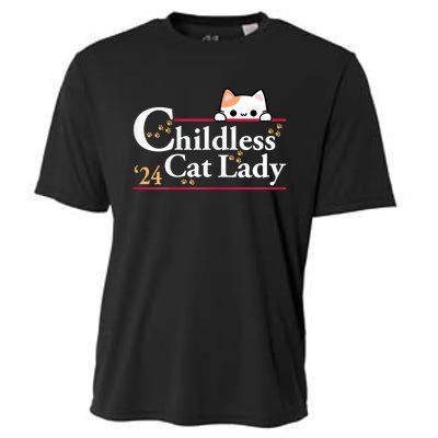 2024 Childless Cat Lady For President Cooling Performance Crew T-Shirt