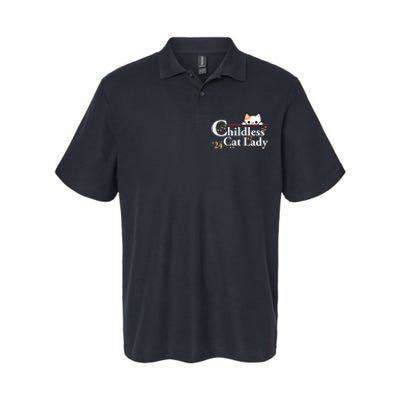 2024 Childless Cat Lady For President Softstyle Adult Sport Polo