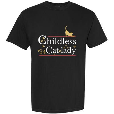 2024 Childless Cat Lady Garment-Dyed Heavyweight T-Shirt