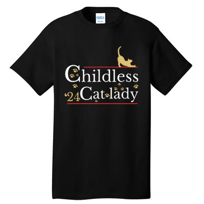 2024 Childless Cat Lady Tall T-Shirt