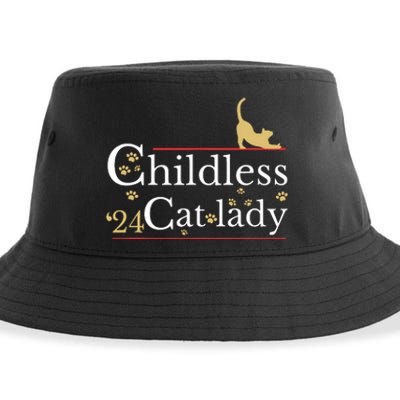 2024 Childless Cat Lady Sustainable Bucket Hat