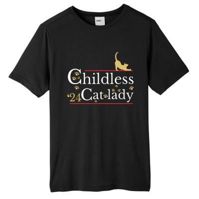 2024 Childless Cat Lady Tall Fusion ChromaSoft Performance T-Shirt