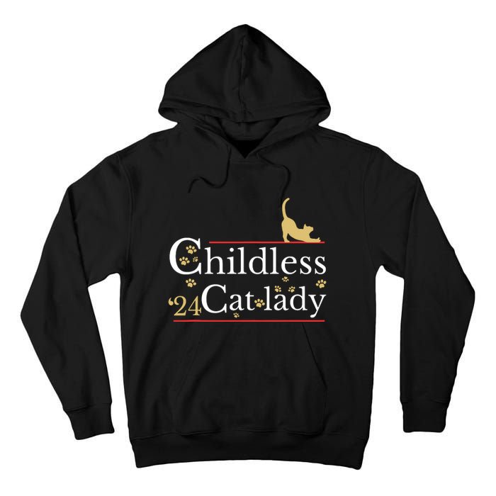 2024 Childless Cat Lady Tall Hoodie