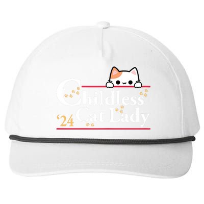 2024 Childless Cat Lady Snapback Five-Panel Rope Hat