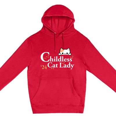 2024 Childless Cat Lady Premium Pullover Hoodie