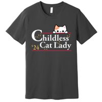 2024 Childless Cat Lady Premium T-Shirt