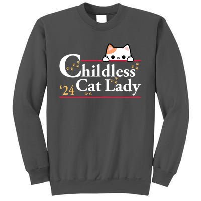 2024 Childless Cat Lady Tall Sweatshirt