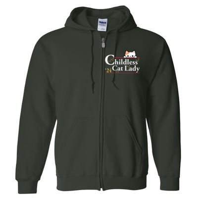 2024 Childless Cat Lady Full Zip Hoodie