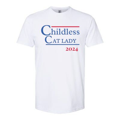 2024 Childless Cat Lady Softstyle® CVC T-Shirt