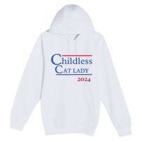 2024 Childless Cat Lady Premium Pullover Hoodie