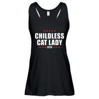 2024 Childless Cat Lady For President Ladies Essential Flowy Tank