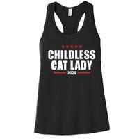 2024 Childless Cat Lady For President Women's Racerback Tank