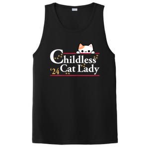 2024 Childless Cat Lady For President PosiCharge Competitor Tank