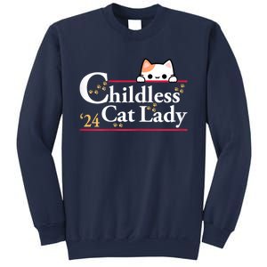 2024 Childless Cat Lady For President Sweatshirt