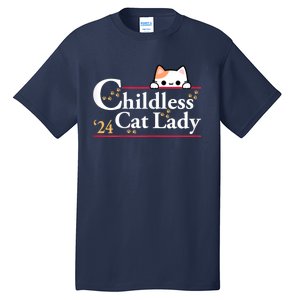 2024 Childless Cat Lady For President Tall T-Shirt