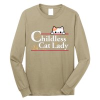 2024 Childless Cat Lady For President Long Sleeve Shirt