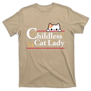 2024 Childless Cat Lady For President T-Shirt