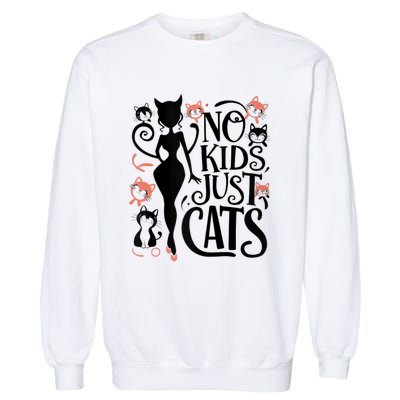 2024 Childless Cat Lady For President Garment-Dyed Sweatshirt