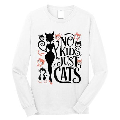 2024 Childless Cat Lady For President Long Sleeve Shirt