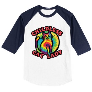 2024 Childless Cat Lady Design Ladies Is Voting Kamala Elect Baseball Sleeve Shirt