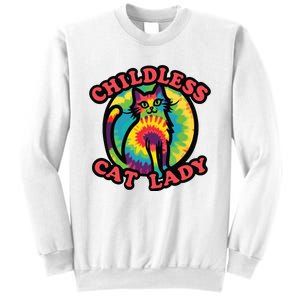 2024 Childless Cat Lady Design Ladies Is Voting Kamala Elect Sweatshirt