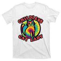 2024 Childless Cat Lady Design Ladies Is Voting Kamala Elect T-Shirt