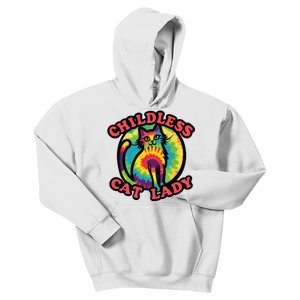 2024 Childless Cat Lady Design Ladies Is Voting Kamala Elect Kids Hoodie