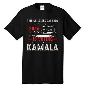 2024 Childless Cat Lady Tall T-Shirt