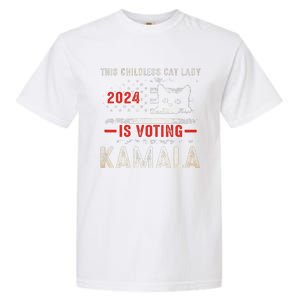 2024 Childless Cat Lady Garment-Dyed Heavyweight T-Shirt