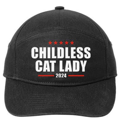 2024 Childless Cat Lady 7-Panel Snapback Hat