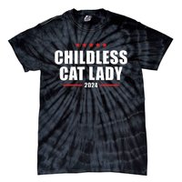 2024 Childless Cat Lady Tie-Dye T-Shirt