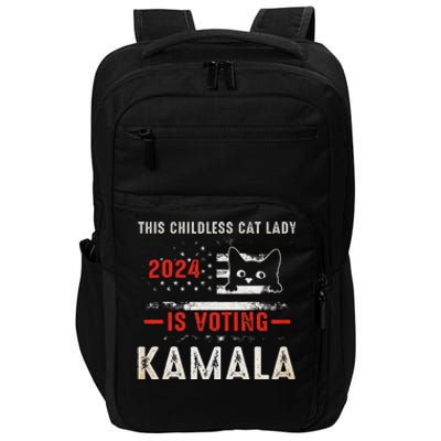 2024 Childless Cat Lady Gift Impact Tech Backpack