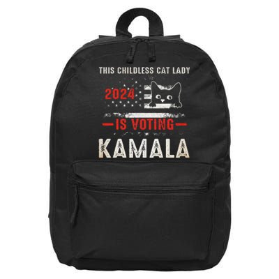 2024 Childless Cat Lady Gift 16 in Basic Backpack