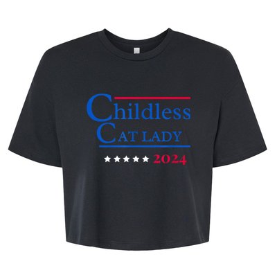 2024 Childless Cat Lady Bella+Canvas Jersey Crop Tee