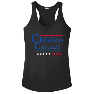 2024 Childless Cat Lady Ladies PosiCharge Competitor Racerback Tank