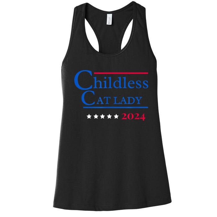 2024 Childless Cat Lady Women's Racerback Tank