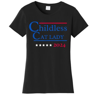 2024 Childless Cat Lady Women's T-Shirt