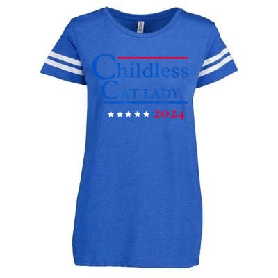 2024 Childless Cat Lady Enza Ladies Jersey Football T-Shirt