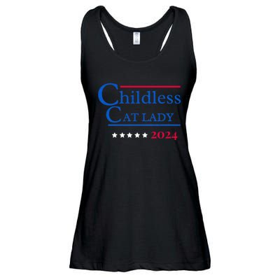 2024 Childless Cat Lady For President Ladies Essential Flowy Tank