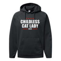 2024 Childless Cat Lady Performance Fleece Hoodie