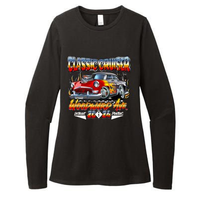 2024 Classic Cruiser Red Muscle Car Detroit To Pontiac Womens CVC Long Sleeve Shirt