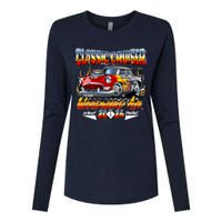 2024 Classic Cruiser Red Muscle Car Detroit To Pontiac Womens Cotton Relaxed Long Sleeve T-Shirt