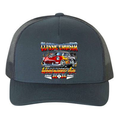 2024 Classic Cruiser Red Muscle Car Detroit To Pontiac Yupoong Adult 5-Panel Trucker Hat