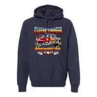 2024 Classic Cruiser Red Muscle Car Detroit To Pontiac Premium Hoodie