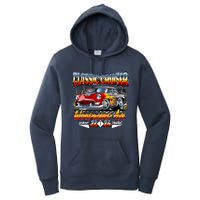 2024 Classic Cruiser Red Muscle Car Detroit To Pontiac Women's Pullover Hoodie