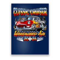 2024 Classic Cruiser Red Muscle Car Detroit To Pontiac Poster