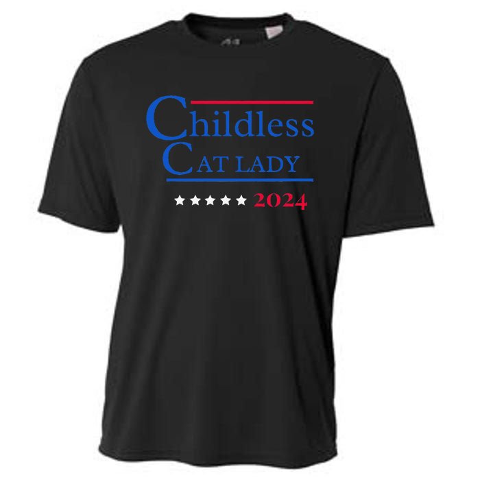 2024 Childless Cat Lady Gift Cooling Performance Crew T-Shirt