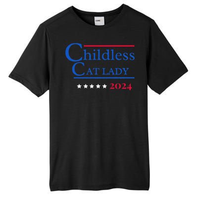 2024 Childless Cat Lady Gift Tall Fusion ChromaSoft Performance T-Shirt