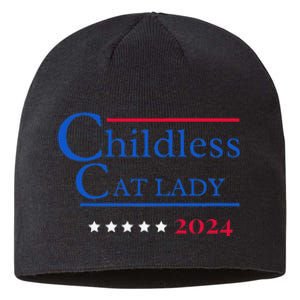 2024 Childless Cat Lady Gift Sustainable Beanie